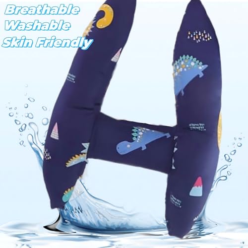 H-Shaped Car Travel Pillow Headrest Set for Kids & Adult-Adjustable Car Seat Pillow, Soft Ergonomic Neck Head Support Sleeping Cushion for Long Distance Travel - color: H-shape Pillow+head Pillow-dark Blue