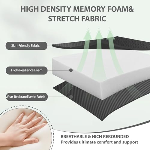 Inflatable Travel Seat Cushion – Self-Inflating Memory Foam Pad for Airplane, Stadium Bleachers, Camping, Hiking & Backpacking – Ultralight Compact & Portable Sitting Cushion - color: Grey