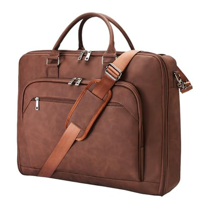 Garment Bag for Travel Large Carry on Garment Bags Men Women | Garment Suitcase Bags - color: Coffee