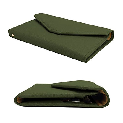 ZOPPEN Mulit-purpose Rfid Blocking Passport Holder Travel Wallet (Ver.4) Passport and Vaccine Card Holder ComboTri-fold Document Organizer Travel Essentials - color: #35 Army Green