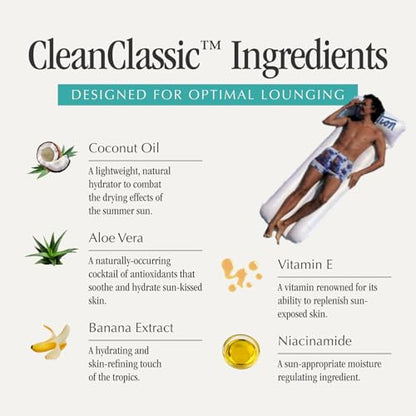 Vacation Classic SPF 30 Sunscreen Lotion and Air Freshener Bundle, 3.4 Fluid Ounces - Invisible, No White Cast, Water-Resistant, Vegan, Dermatologist-Tested, Travel Size - size: 3.4 Fl Oz (Pack of 1), style: SPF 30