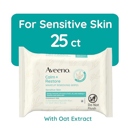 Aveeno Daily Travel Essentials Gift Set with Daily Moisturizing Lotion, Daily Moisturizing Body Wash, Calm + Restore Makeup Removing Wipes, & Calm + Restore Oat Gel Moisturizer, 4 items - size: 4.5 Fl Oz (Pack of 4)