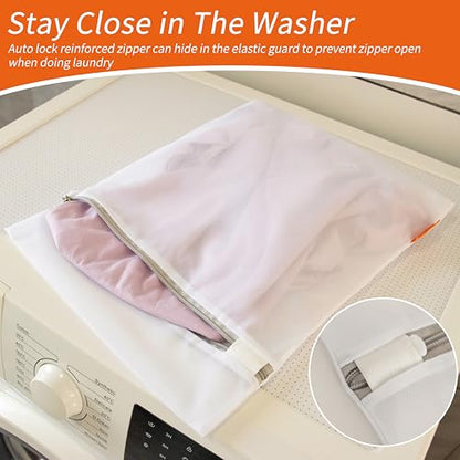 Polecasa Mesh Laundry Bags 3 Pack 16 x 20" (Large) - Durable Zipper Wash Bags for Delicates, Lingerie, Bras, Underwear - Protect Garments in Washing Machine - size: 3 Large