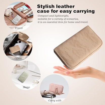 Manicure Pedicure Set, Nail Clipper Set 10-Piece Set Professional Manicure Kit Nail Kit with Portable Brown Travel Case Gift for Men Boyfriend Parent - color: brown
