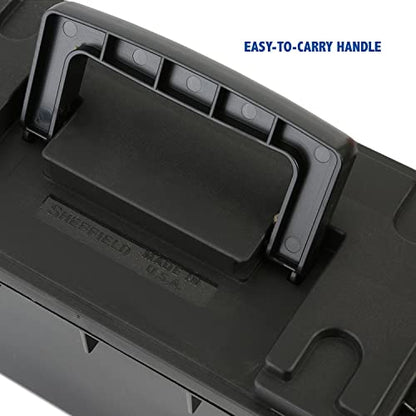Sheffield Ammo Storage Box, .30 Cal Stackable | Water and Dust Resistant | Lockable | Made in USA | Pack of 6 - color: Black, size: 0.30 (Pack of 6)
