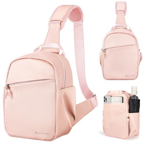 K&F CONCEPT Small Camera Bag for Photographer, Camera Sling Crossbody bag for DSLR/SLR/Mirrorless Camera, Compact Camera Case for Men and Women - color: Pink, size: Sling Bag-5L