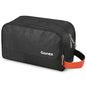 Gonex Travel Toiletry Bag Nylon, Toiletries Kit Shaving Bag Toiletry Organizer Black & Orange - color: Black & Orange