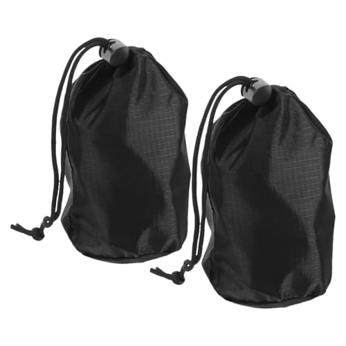 SOIMISS 2PCS Waterproof Raincoat Carrying Bags - Drawstring Storage Pouch Case - Rain Poncho Organizer - Rain Gear Pocket Bags for Cycling Hiking Camping Travel