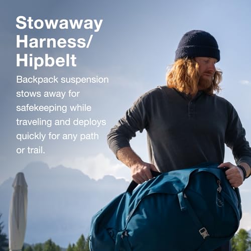 Osprey Farpoint 40L Men's Travel Backpack, Muted Space Blue - color: Muted Space Blue, size: 40L
