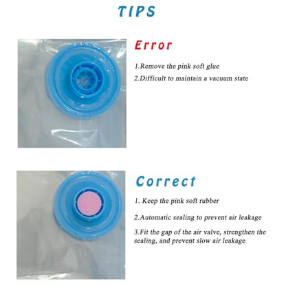4 Pack Vacuum Storage Bags, Space Saver Bag Vacuum Seal Bags for Clothing Travel Moving Blankets Pillows Storage and Organization.（40 x 60CM）