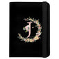 Cute Passport Holder and Holder Combo Passport Cover with RFID Blocking Women Men Compatible Wallet Credit Card Protector (Initial Monogram-J) - color: Black-J