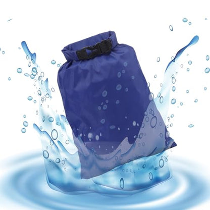 Pimoys 6 Pack Waterproof Dry Bags, Lightweight Outdoor Dry Sacks Ultimate Dry Bags for Kayaking Rafting Boating Camping (1.5L, 2.5L, 3L, 3.5L, 5L, 8L) - color: Multicolor