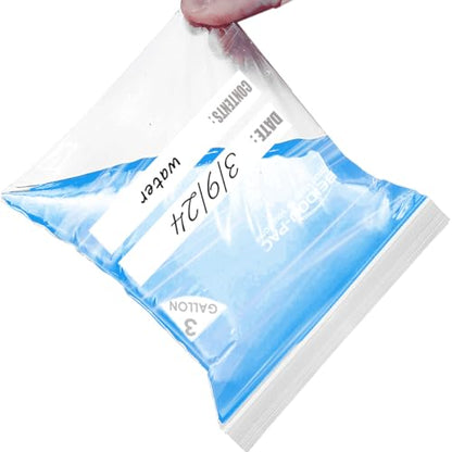 BEIDOU-PAC 3 Gallon Large Plastic Bags with Zipper Top, | 100 Count | 2 Mil | 16" x 18" | Heavy-Duty Reusable Clear Freezer Storage Bags - style: Zip | 3 gal 100 count