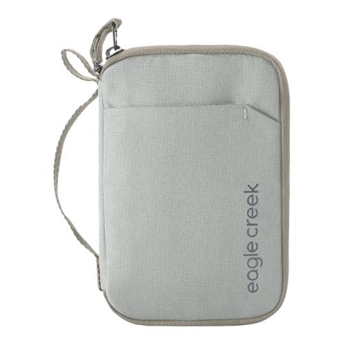 Eagle Creek Stash RFID Passport Wallet – Slim Travel Organizer with RFID Blocking – Secure Storage for Passport, Cards & Cash – Lightweight & Water-Resistant – Unisex – Storm Grey - color: Storm Grey