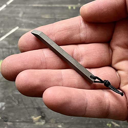 The Mighty Bar Mini- Titanium Keychain Pry Bar, Ultra Minimalist Slim EDC Small Prybar Multitool for your keys, Keyring Pry Tool, Every Day Carry Mini Prybar. Made by Gear Spool