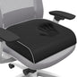 SweetSlubr Seat Cushion for Tailbone Pain Relief, Office Chair Cushion, Chair Pad, Memory Foam Large Cushion with Non-Slip Cover for Soft Support at Office Chair, Car Seat, Airplane, Black/Large
