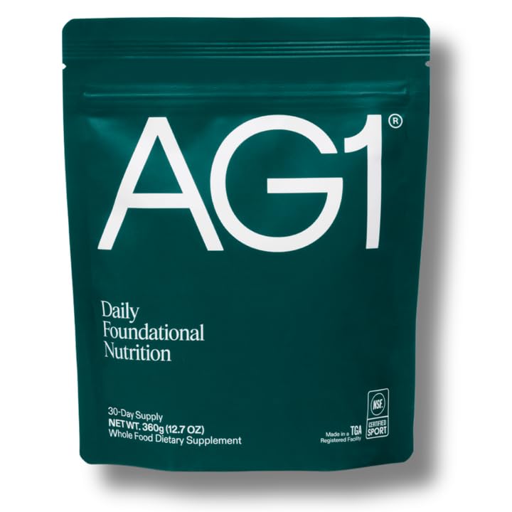 AG1 Greens Powder Refill Pouch – 75 Vitamins, Multivitamin & Probiotic | Gut Health Support | Vegan, Keto, Gluten Free | Athletic Greens Supplement - Pouch Only, Classic Formula - style: Refill: 30 svgs (No scoop or shaker, pack of 1)