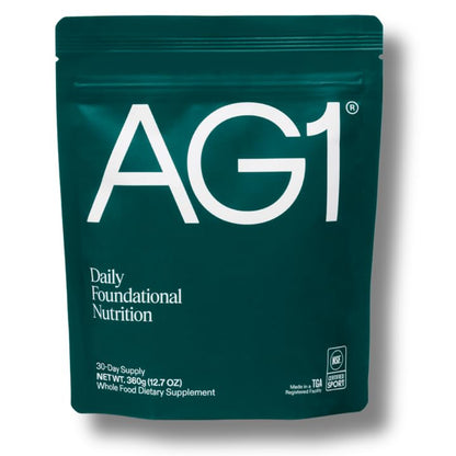 AG1 Greens Powder Refill Pouch – 75 Vitamins, Multivitamin & Probiotic | Gut Health Support | Vegan, Keto, Gluten Free | Athletic Greens Supplement - Pouch Only, Classic Formula - style: Refill: 30 svgs (No scoop or shaker, pack of 1)