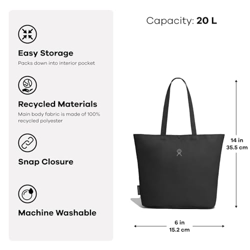 Hydro Flask Tote Bag - Everyday Reusable Travel Bag - Packable for Shopping & Grocery in 20L Sandpiper - color: Sandpiper