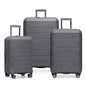 Traveler's Choice Pagosa Hardshell Expandable Luggage with Spinner Wheels, Gray, 3-Piece Set (22/27/30) - color: Gray, size: 3-Piece Set (22/27/30)