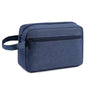 Travel Hanging Toiletry Bag with Carry Handle - Water-Resistant Small Cosmetic Organizer for Men & Women, Makeup, Shaving Kit, Gym & Travel Essentials (Blue) - color: Blue