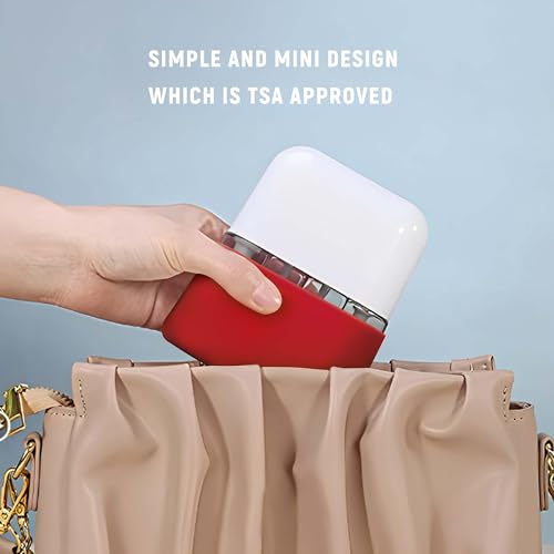 Bpluma Travel Bottles, Leak Proof Containers For Toiletries TSA Approved Airplane Accessories Kits For Liquid With Labels - color: Pack of 4 - Red