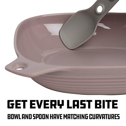 UCO 4-Piece Camping Mess Kit with Bowl, Plate and 3-in-1 Spork Utensil Set - color: Venture