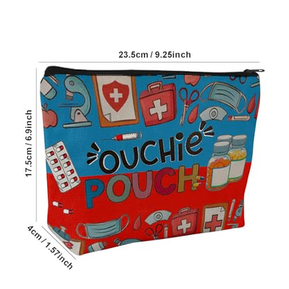 Medicine Storage Pouch with Diabetes, Medicines Bag, and Medical Supply Designs, White Canvas Zipper Cases, Multi-Use Functionality (Gift for Birthdays, Graduation, Christmas) (Style D) - style: Style D