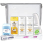 Convenience Kits International Women's 10-Piece Deluxe Kit with Travel Size TSA Compliant Essentials, Featuring: Pantene Hair Products in Reusable Toiletry Bag - Clear color - size: Quart, style: Olay Kit