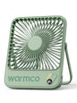 Warmco 10000mAh Portable Travel Fan 7-inch, Up to 24H Runtime, Ultra-thin Quiet Rechargeable Battery Operated Desk Fan with Digital Display for Camping, Office, Bedroom, Cruise Essentials - color: Sage Green