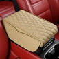 Car Armrest Cushion Pad Auto Center Console Cover with Storage Bag Memory Foam Arm Rest Console Pad Leather Universal Fit for Most Vehicles (Thick Pad, Beige) - color: Beige