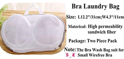 DurReus Laundry Science Bra Wash Bag Nest Delicates Padded Underwear Washing Bag Sport Bras Protector in Washer Dryer Machine - color: Wirefree Gray 2pcs