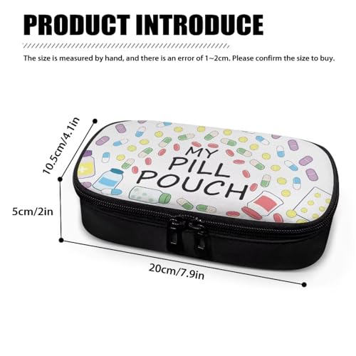 Waterproof Diabetes Travel Case for Women Men, Lightweight Portable Glucose Meter Organizer for Diabetic Care Kits, Insulin Pen, Blood Sugar Monitor - My Pill Pouch - color: My Pill Pouch