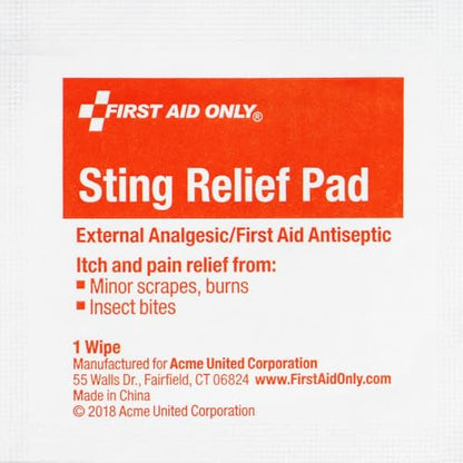 First Aid Only PhysiciansCare On-The-Go Emergency First Aid Kit for Home, Work, and Travel, 13 Pieces (Antiseptic wipes, Sting Relief wipes, Gauze pads, Bandages) - size: 13 Piece Set
