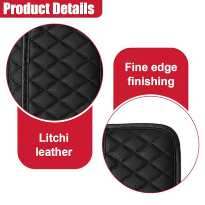 2PCS Car Side Pocket Organizer, Universal Waterproof PU Leather Auto Seat Gap Filler Storage Bag, Self-Adhesive Multifunctional Car Door Sunglasses Holder Pouch for Phone, Card (L) - size: L