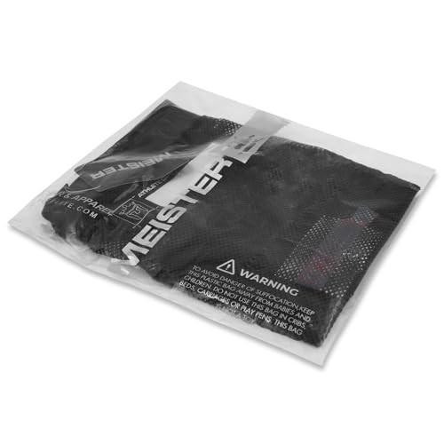 Meister Athlete Wash Bag - Mesh Sports Laundry Bag w/Zipper Lock - Black - style: Wash Bag / 16” Tall X 14.5” Wide