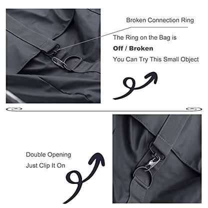 Zpsolution Zipper Clip Theft Deterrent - Backpack Zipper Lock Securing Pulls Closed, Quick Disconnect Clip - Key Holder Add-on Accessory - color: 4 Silver