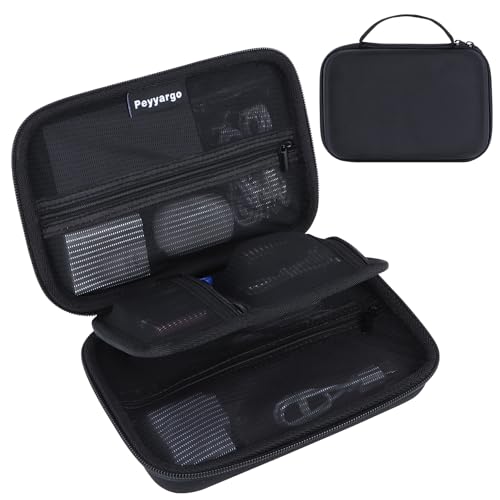 Electronic Organizer Travel Case for MacBook Power Adapter Chargers Cables Tech Organizer Hard Drive USB Flash Disk SD Card Cord Portable Electronics Accessories Bag