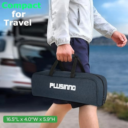 PLUSINNO Fishing Rod, Telescopic Fishing Rod and Reel Combo, Collapsible Travel Fishing Pole Rod Starter Kit, Carbon Fiber Fishing Rods and 12 +1 Bearings Stainless Steel, Fishing Gifts for Men Adults - color: Full Kit with Fishing Tackle Box, size: 1.8m