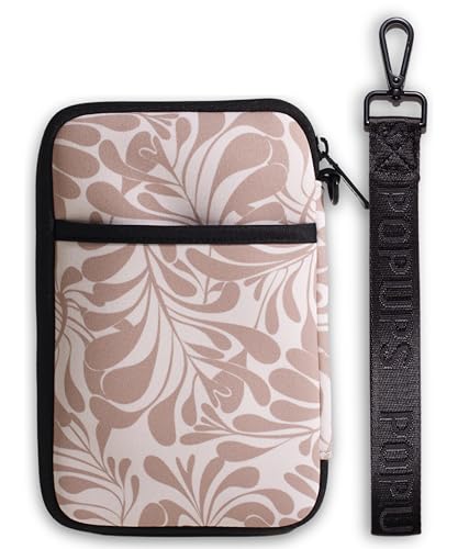 POPUPS Passport Travel Wallet for Women - Large Multiple Document Organizer and Holder with Wristlet - Palm Beige - color: Palm Beige