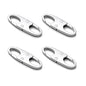 zelin Zipper Clips Anti Theft, 4Pcs Elegant Zinc Alloy Zipper Pull Locks for Backpacks, Double Opening S Carabiner Theft Deterrent for Luggage (Frost Silver) - color: Frost Silver (4)