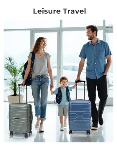 BAGSMART Carry On Luggage 22x14x9 Airline Approved with Spinner Wheels,Lightweight 20 Inch Luggage with TSA Lock,Expandable Hard Shell Carry On Suitcases for Men Women,White - color: White