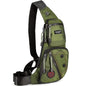 NICGID Sling Bag Chest Shoulder Backpack Crossbody Bags Casual Daypack for Men Women - color: Army Green