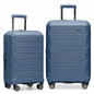 Traveler's Choice Pagosa Hardshell Expandable Luggage with Spinner Wheels, Slate Blue, 2-Piece Set (22/27) - color: Slate Blue, size: 2-Piece Set (22/27)