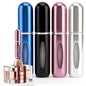 5ml Travel Perfume Bottle Refillable Atomizer Sprayer for Perfume,Leakproof Perfume Atomizer Travel, Portable Refillable Perfume Bottles, (Blue, Black, Pink, Silver) - color: Blue, Black, Pink, Silver