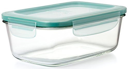 OXO Good Grips 8 Cup Smart Seal Airtight Glass Rectangle Container - size: 8 Cup, style: Glass