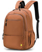 Personal Item Bag 17x10x9 Travel Backpack Carry On Flight Approved Ryanair 40x20x25cm Lightweight Waterproof Causal Bookbag for College, Travel (Orange) - color: Orange