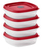 Tribello 3-Cup Food Storage Containers with Vented Lids – BPA-Free Plastic Sandwich Containers – Microwave, Freezer, Dishwasher Safe – Stackable Reusable Meal Prep Containers (24 oz) 4 Pack - size: 4 x 3-Cup