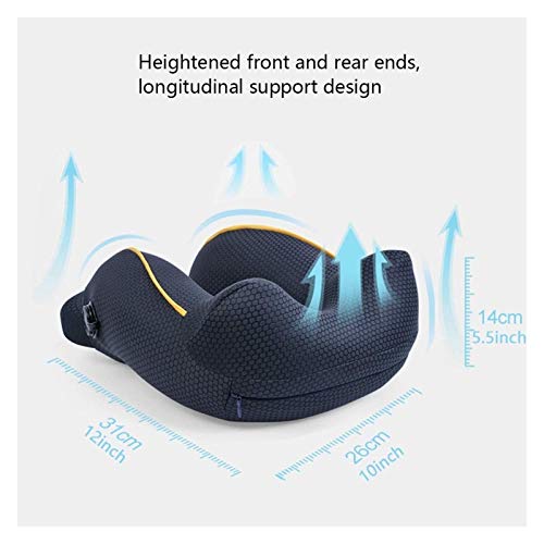 Travel Pillow Pure Memory Foam Neck Pillow, Comfortable & Breathable Cover, Machine Washable, Airplane Travel Kit, Standard, Gray