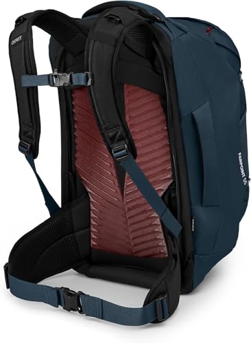 Osprey Farpoint 55L Men's Travel Backpack, Muted Space Blue - color: Muted Space Blue, size: 55L